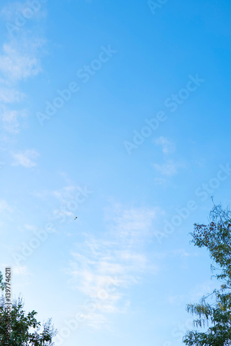 blue sky with clouds