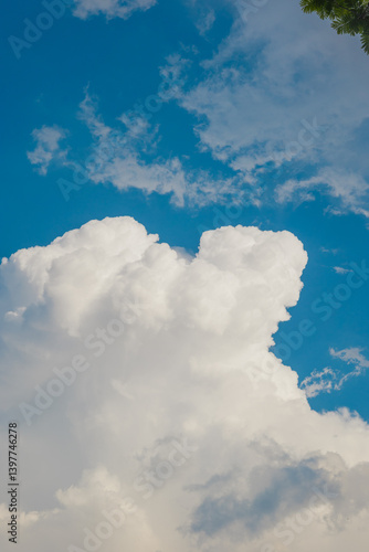blue sky with clouds