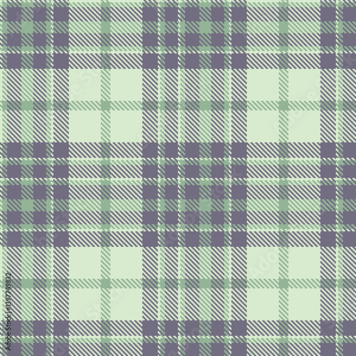 Neon eggshell and Classic greenish grey Seamless Tartan Textile Design