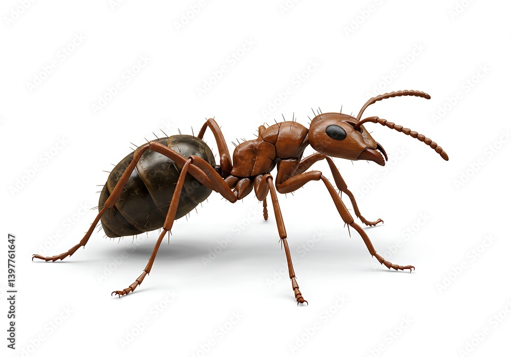 Ant isolated on white background Ant isolated on white background