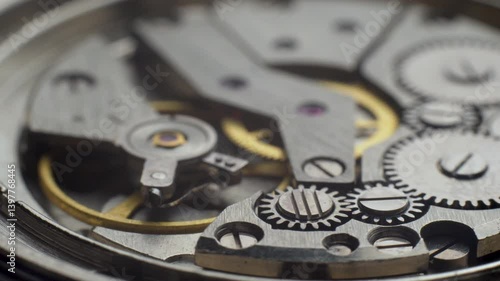 Wallpaper Mural Close-up of clock mechanism of old broken clock Torontodigital.ca