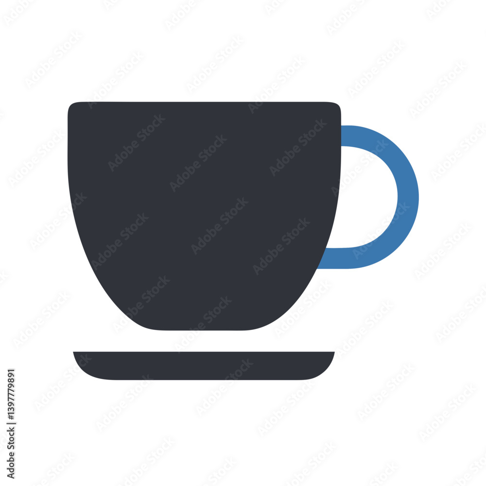 Coffee cup icon for café and beverages
Coffee cup icon for café and beverages