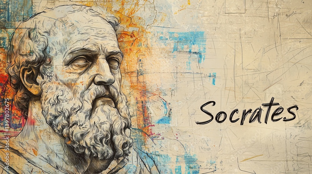 Fototapeta premium Socrates: The Philosopher Who Changed the Way We Think
