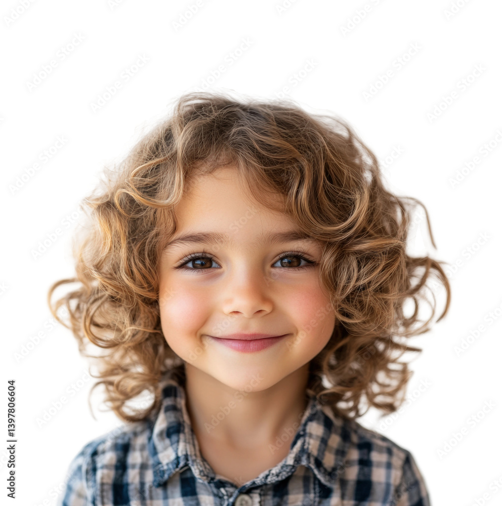 Cheerful child portrait bright isolated on transparent background png Cheerful child portrait bright isolated on transparent background png
