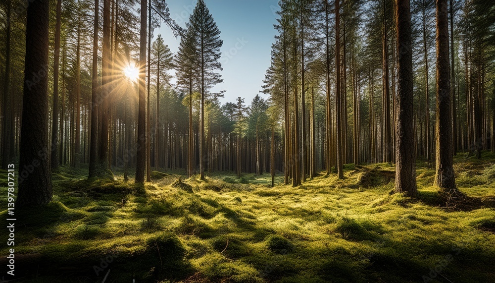 Obraz premium Pine forest