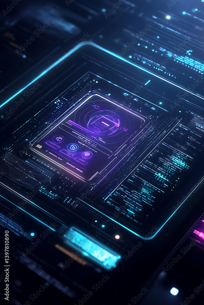 Exploring digital security interface cyber space graphic design futuristic environment close-up view technology concept Exploring digital security interface cyber space graphic design futuristic environment close-up view technology concept