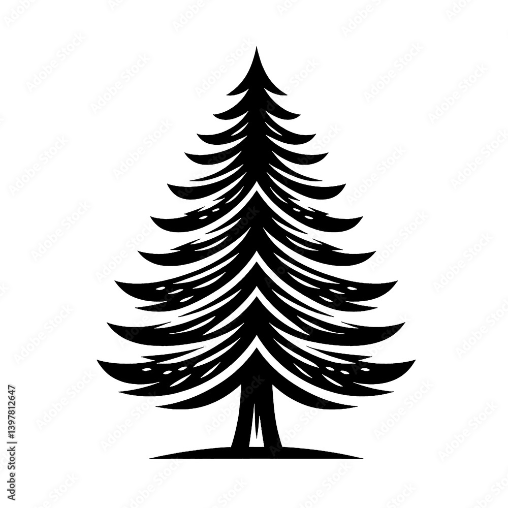 Obraz premium vector christmas tree