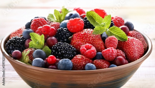 different berries in bowl