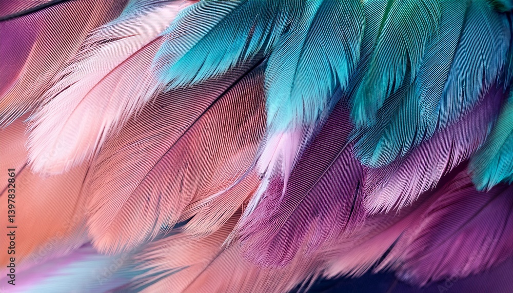 Obraz premium Abstract feathers background