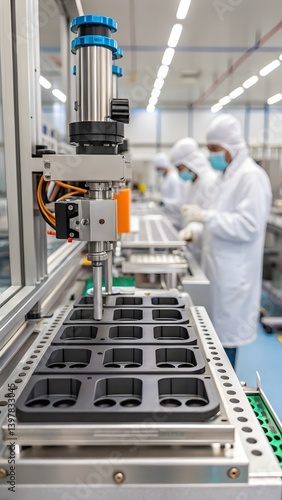 Automated Machinery Assembling Small Household Appliances in Clean Production Facility