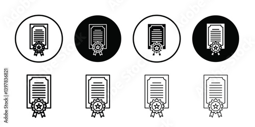 Patented icon logo set vector