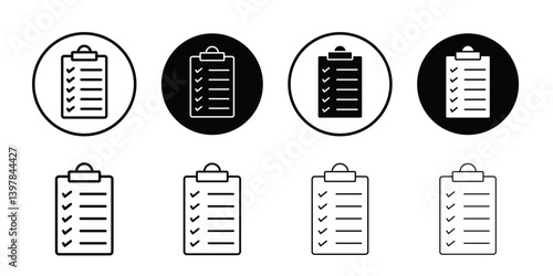 Todo list icon logo set vector