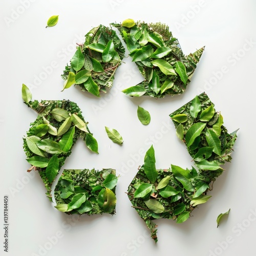 Green Leaf Recycling Symbol Image of excellence in splendor beyond compare with grace in style