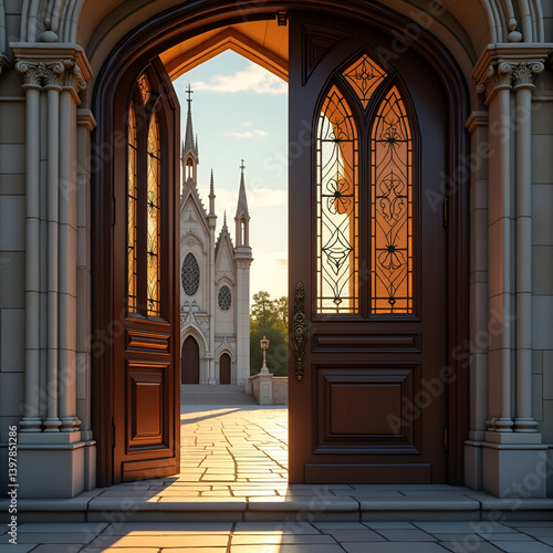 old church door