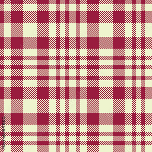 Wallpaper Mural Vivid cranberry Tartan patterns fabric texture. Elegant Pale ecru Seamless Tartan Torontodigital.ca