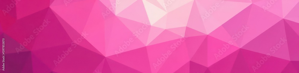 Obraz premium Abstract pink low-poly background Shimmering, multifaceted triangles , digital, gradient