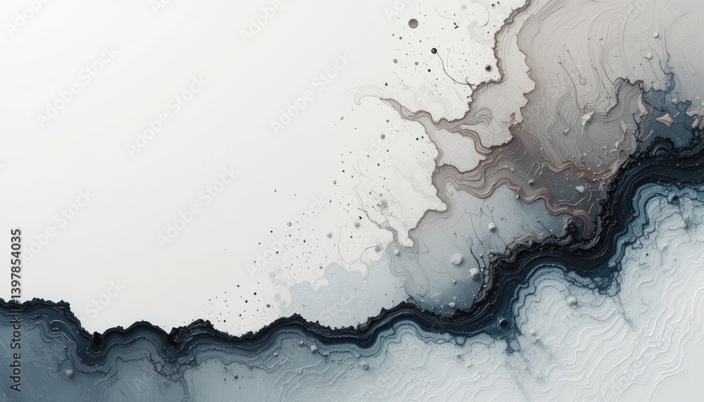 Obraz premium Fluid art creation abstract design digital artwork creative studio non-representational modern aesthetic