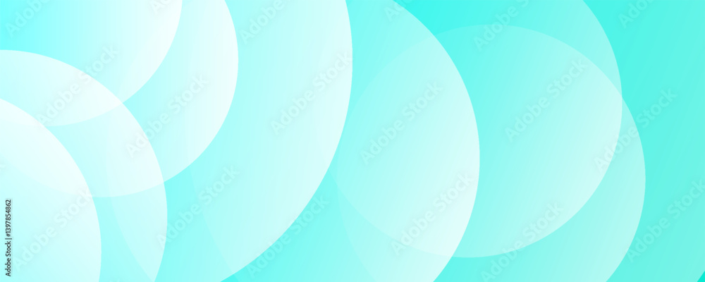Fototapeta premium Minimalist banner background, full of colors, bright blue gradations. Circle effect style geometric, abstract background. Eps 10.