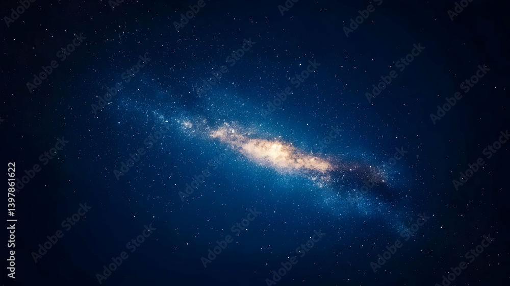 Fototapeta premium Spiral Galaxy In Deep Space