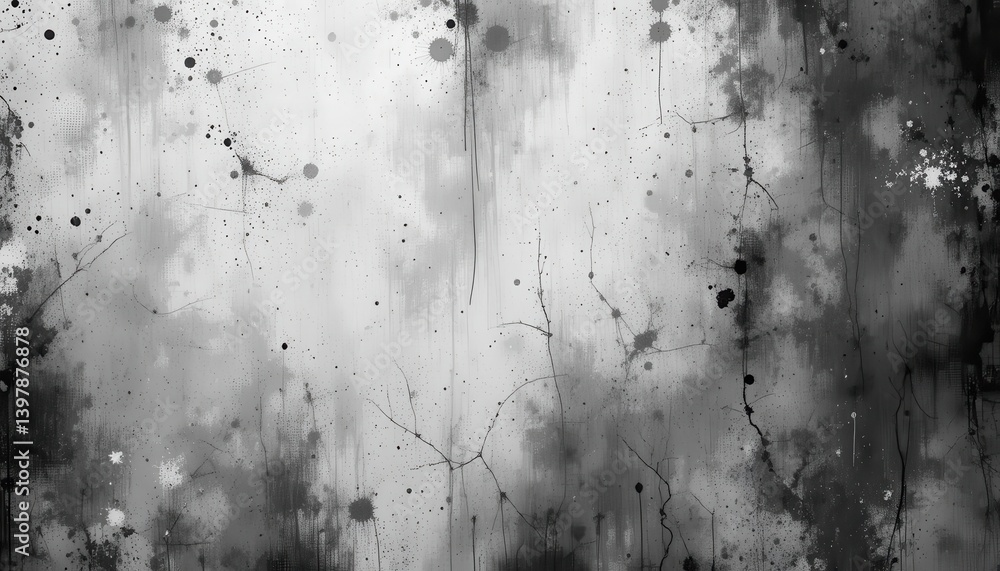 Fototapeta premium Abstract art texture digital space background design monochrome high contrast visual concept