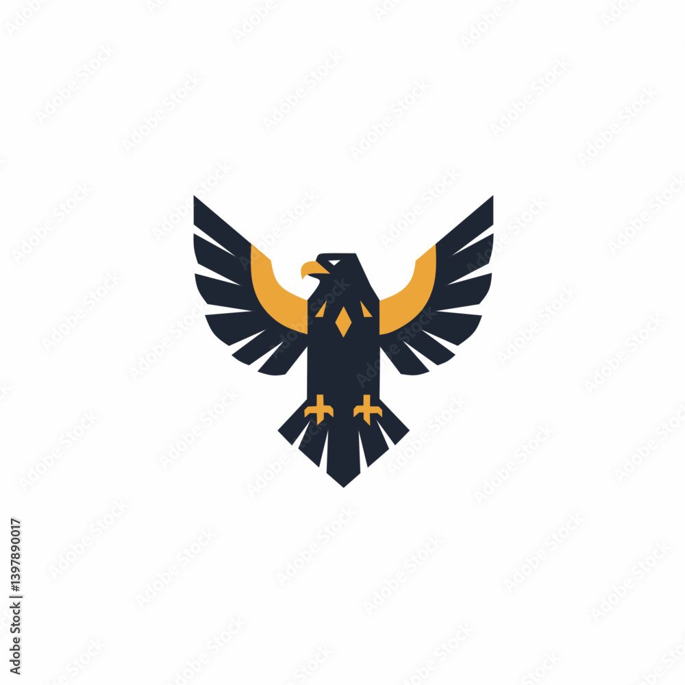 Fototapeta premium eagle owl cartoon illustration