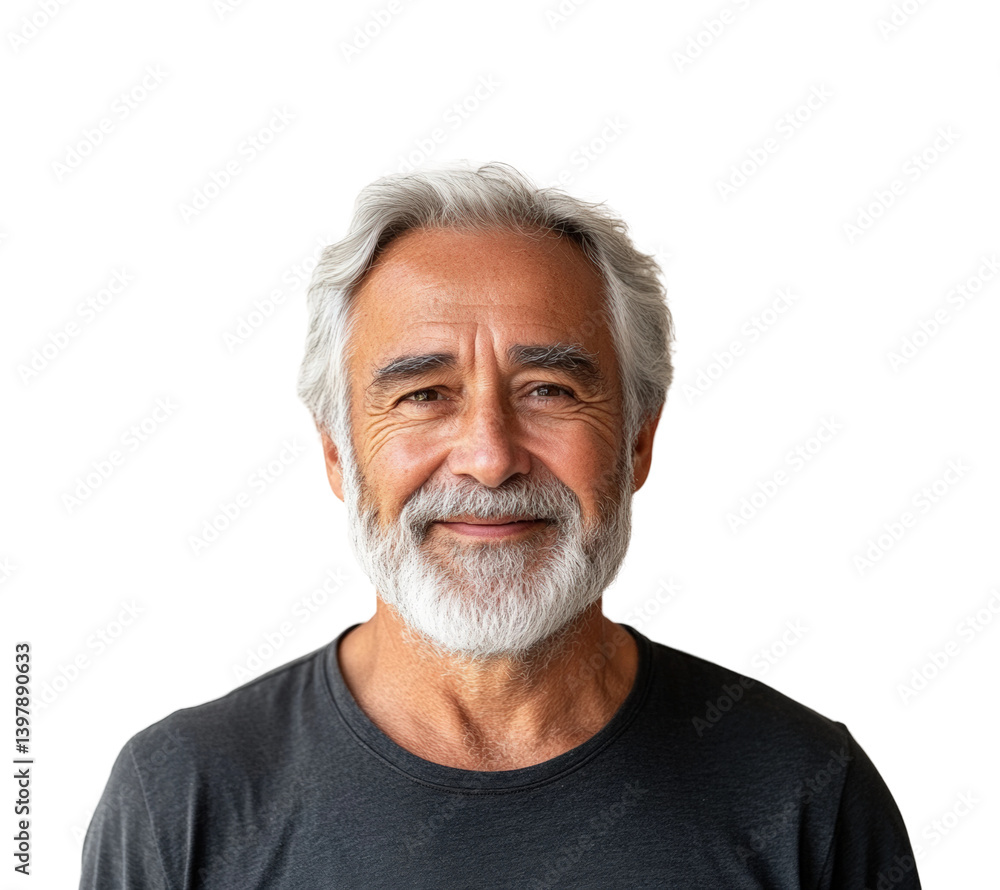 Portrait of a happy elderly man bright smiling expression isolated on transparent background png Portrait of a happy elderly man bright smiling expression isolated on transparent background png