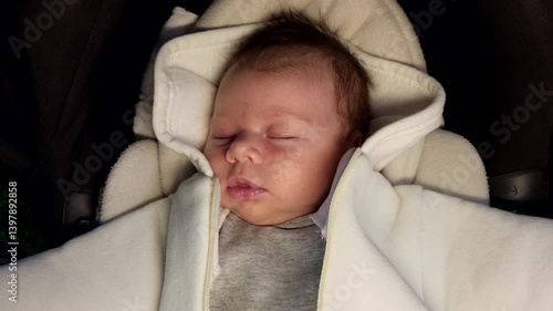 The Child Sleeps Peacefully