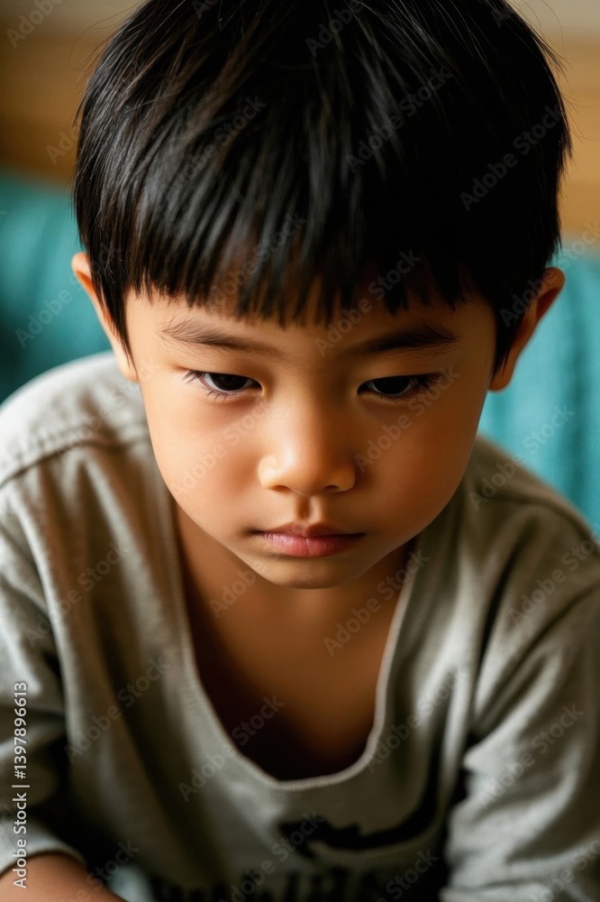 there is a young boy that is playing a video game there is a young boy that is playing a video game