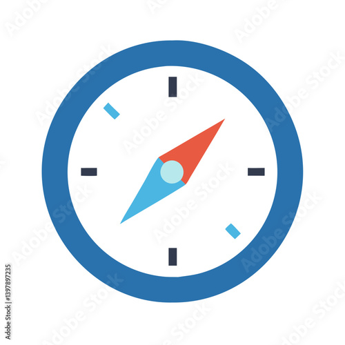 Free Download  Stylish Compass Navigation Watch Design - GFXLoad