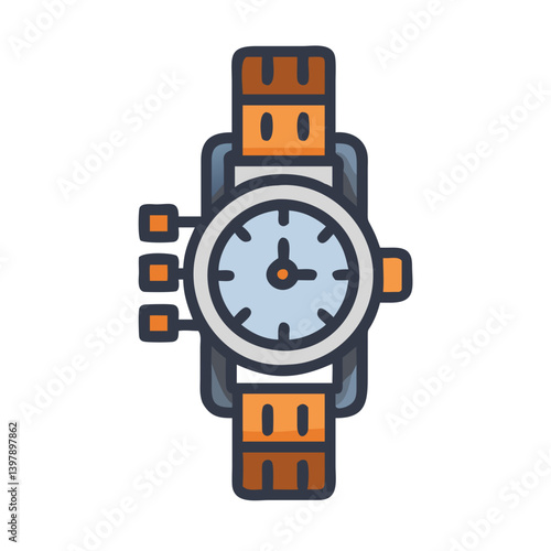  Stylish Customizable Strap Chronograph Icon