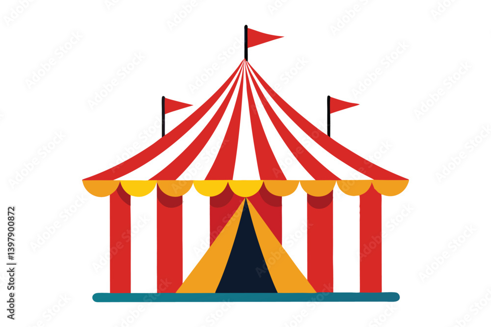 circus tent icon isolated on white background circus tent icon isolated on white background