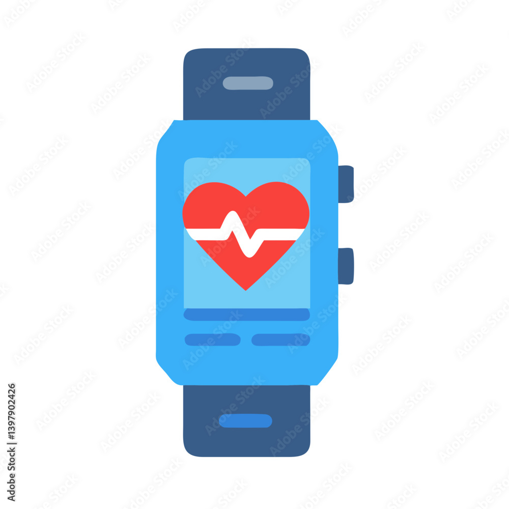  Sleek Fitness Tracker Watch Graphic