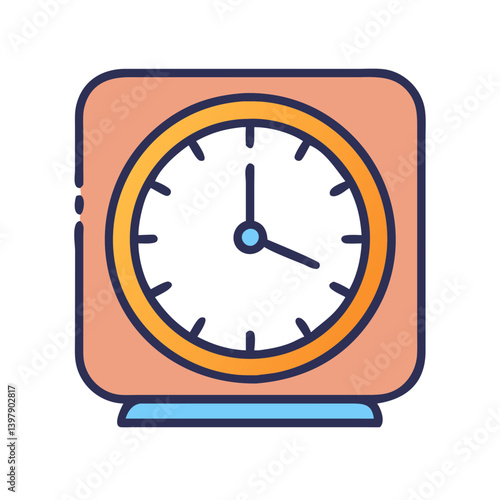  Minimalist Frameless Clock Graphic