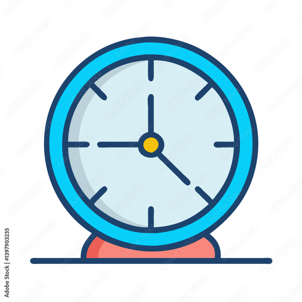 Glass Clock Icon Design