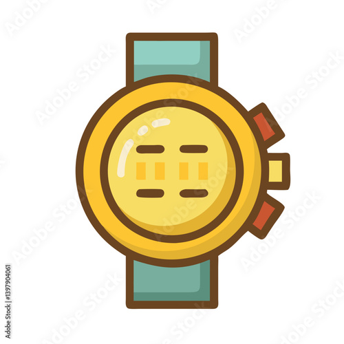  Gold Plated Digital Watch Icon