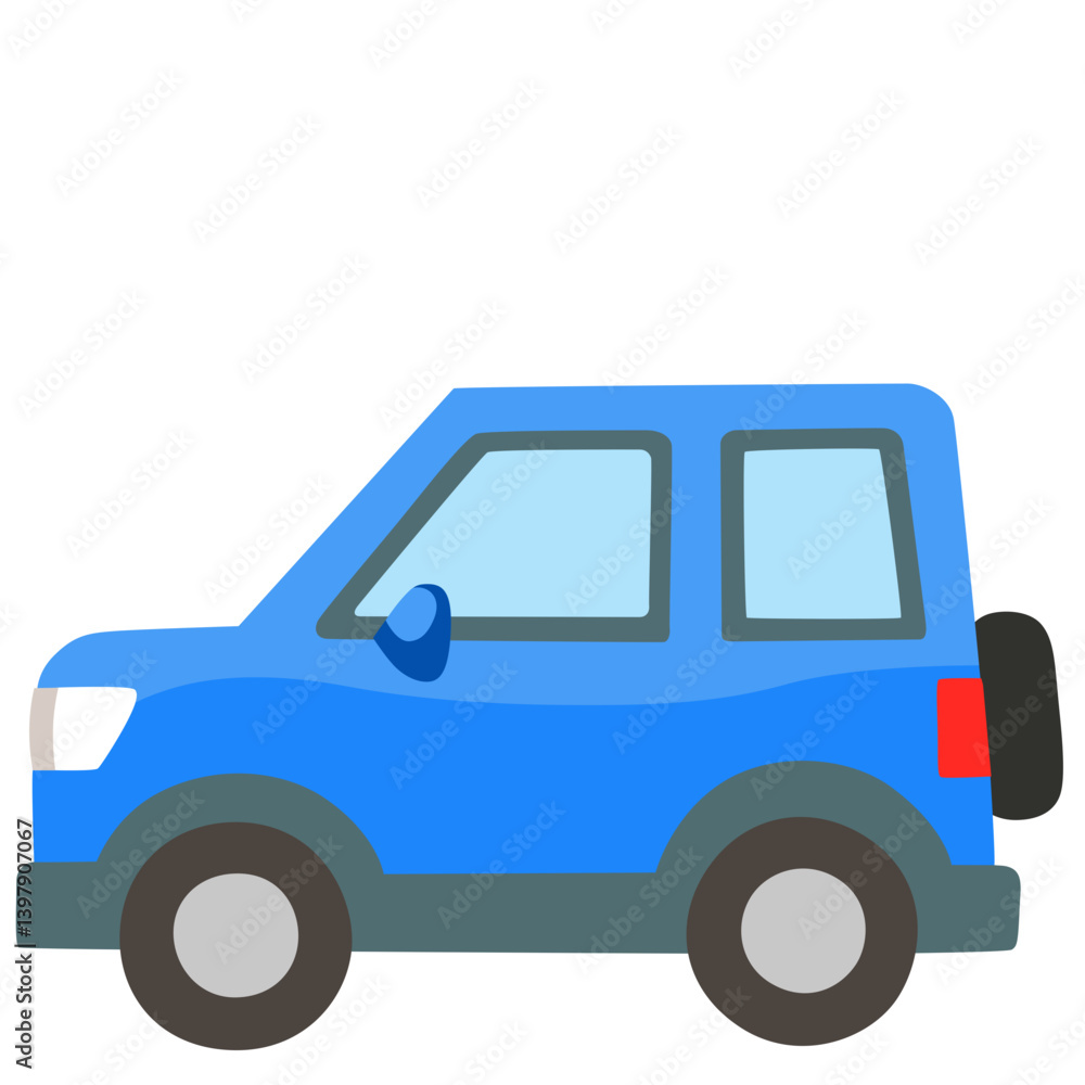 Blue SUV Emoji Blue SUV Emoji