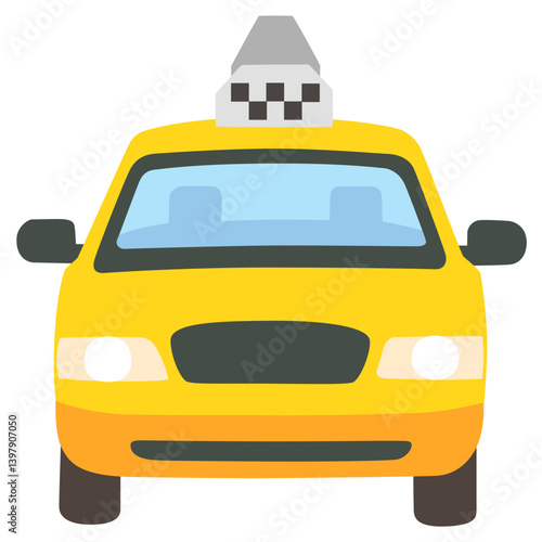 Front View Taxi Emoji