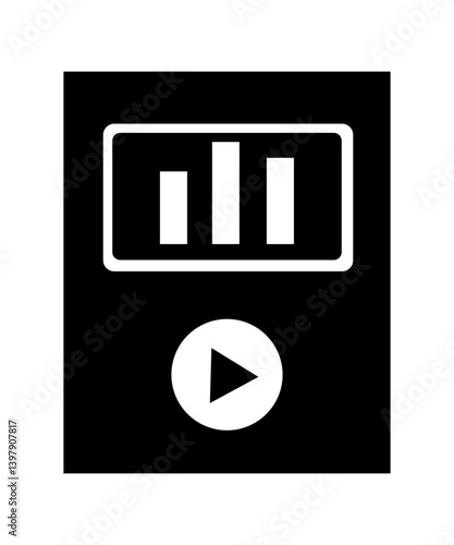 mp3 player filled with black