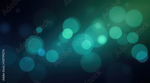 Blue Background White Christmas Lights