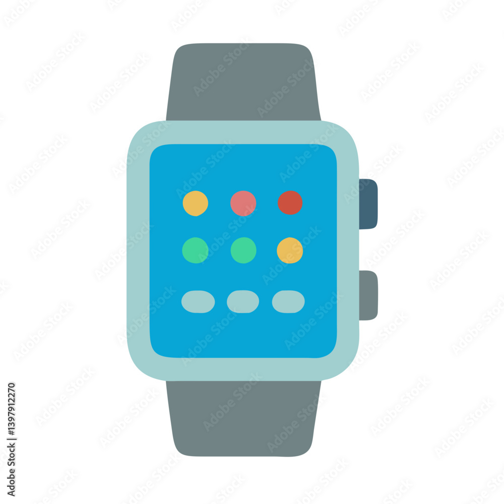 Chic Multi-Function Smart Watch Illustration Chic Multi-Function Smart Watch Illustration
