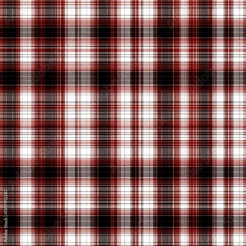 Obraz na płótnie Intricate lines form a seamless Scottish tartan plaid design featuring gray and ivory, suitable for classically styled textiles SEAMLESS PATTERN w salonie