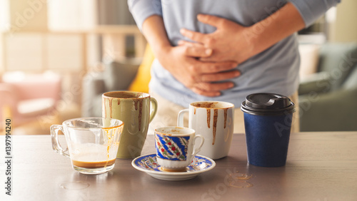 Konstfotografi Having health problems due to excessive coffee consumption