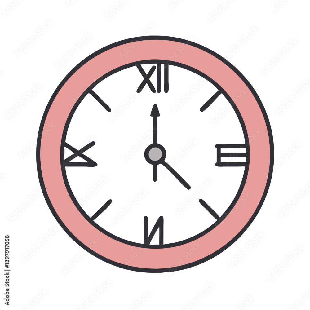 Sophisticated Roman Numeral Clock Design Sophisticated Roman Numeral Clock Design