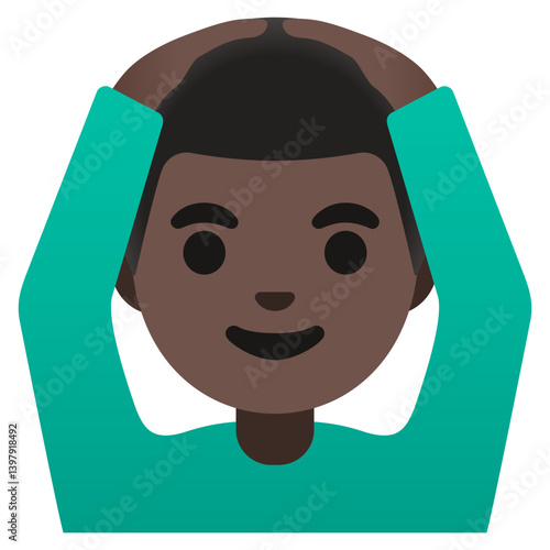 Person Gesturing OK (Dark Skin Tone)