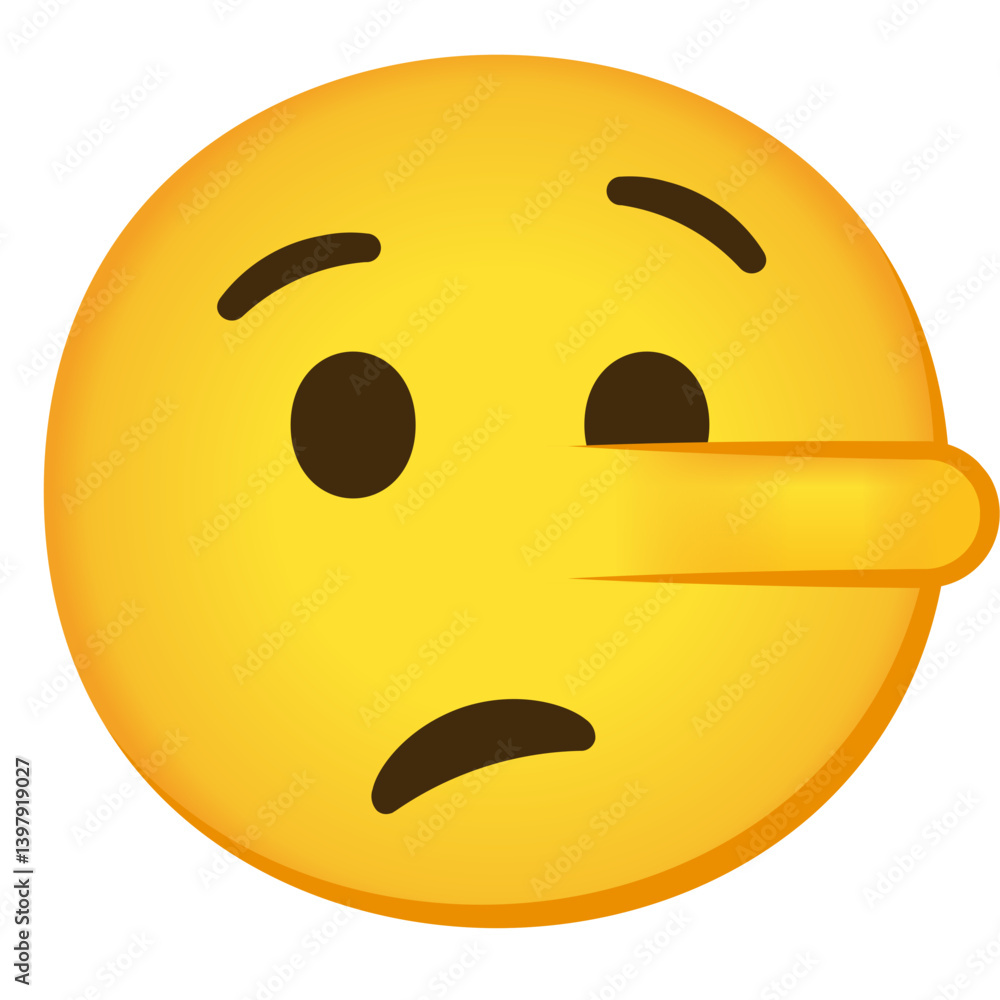 Fototapeta premium Lying Face 