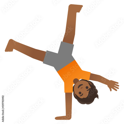 Cartwheel Emoji: Medium Skin Tone

