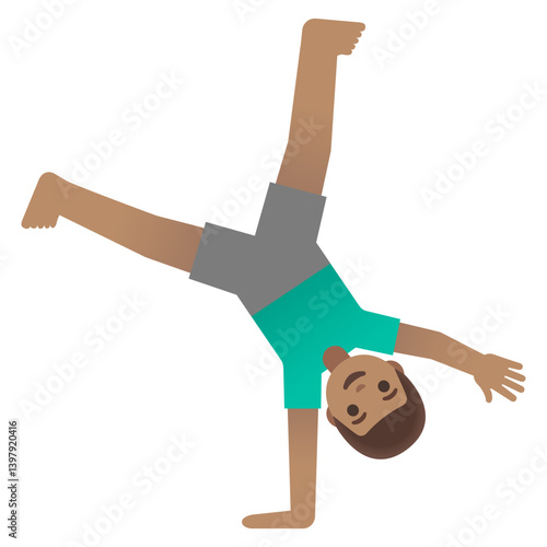 Cartwheel Emoji: Light Skin Tone
