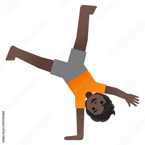 Cartwheel Emoji: Boy
