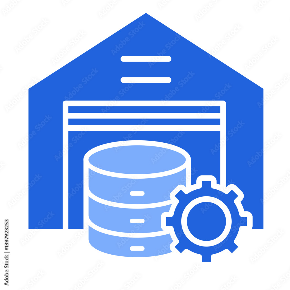 Business Data Warehousing Icon Element For Design Business Data Warehousing Icon Element For Design