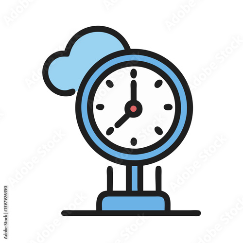  Weather Station Clock Icon